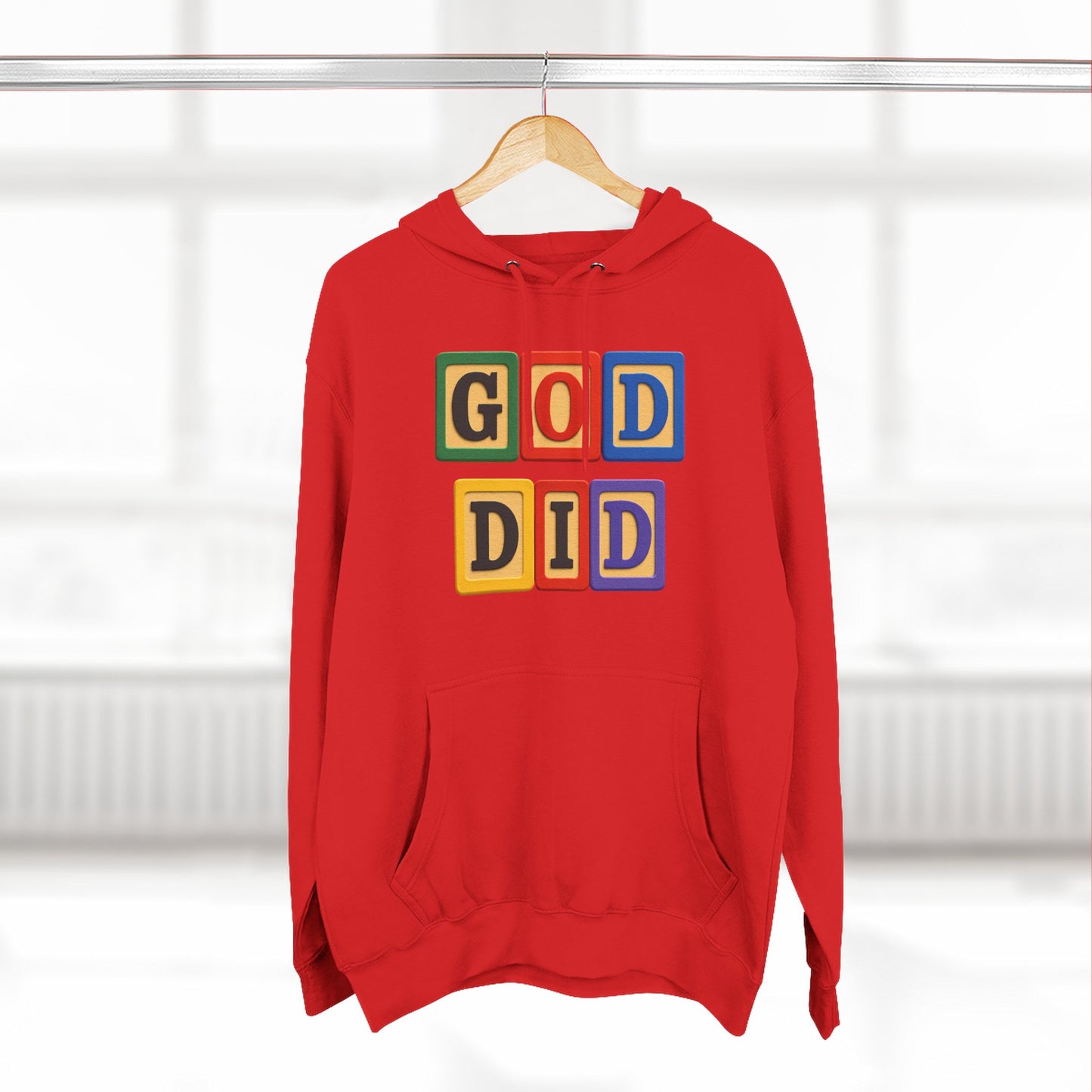 Blocked "God Did" Hoodie