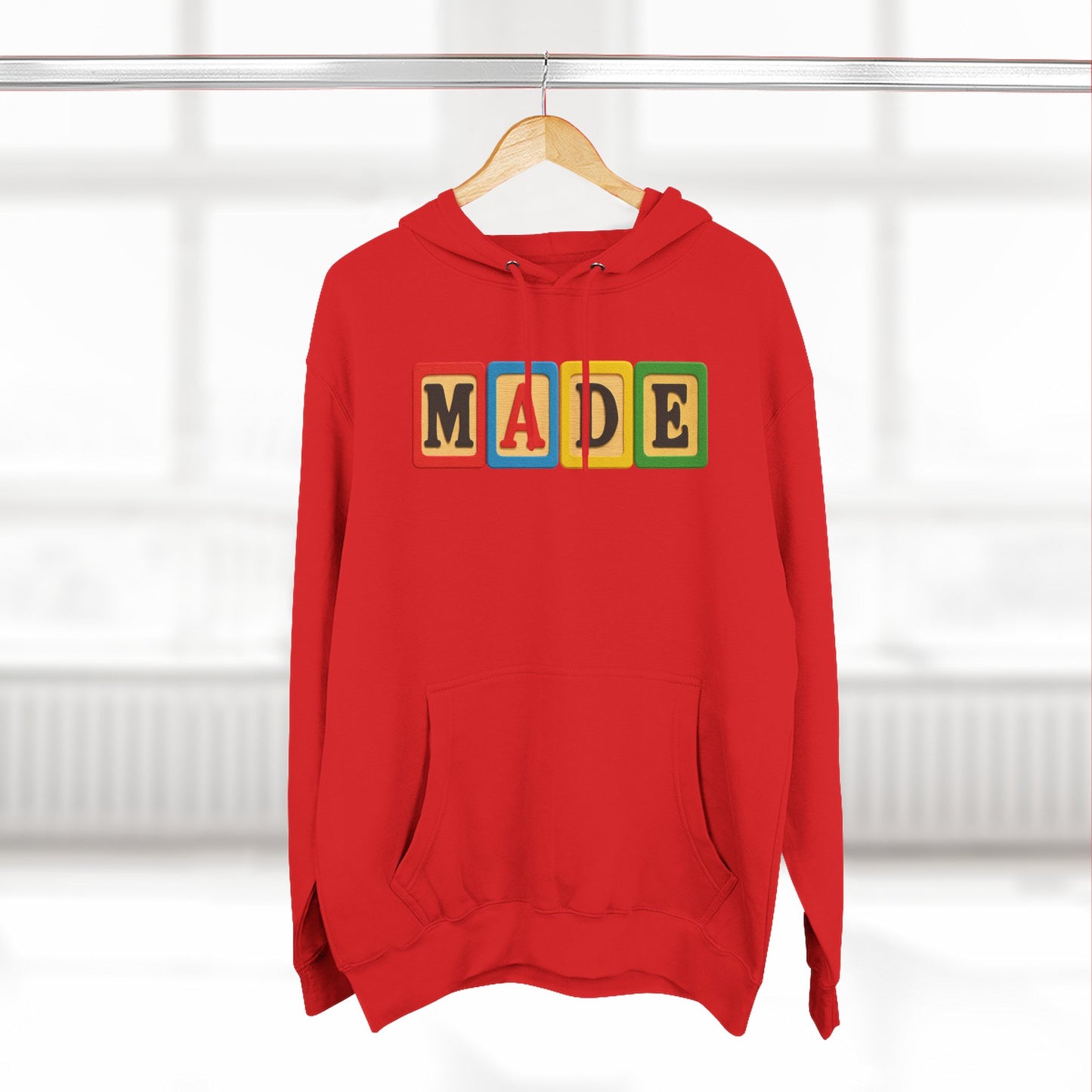 Blocked "Made" Hoodie