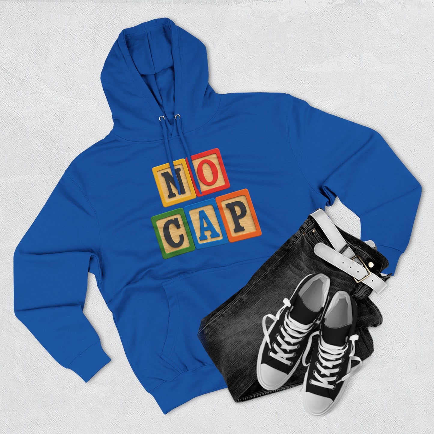Blocked "No Cap" Hoodie