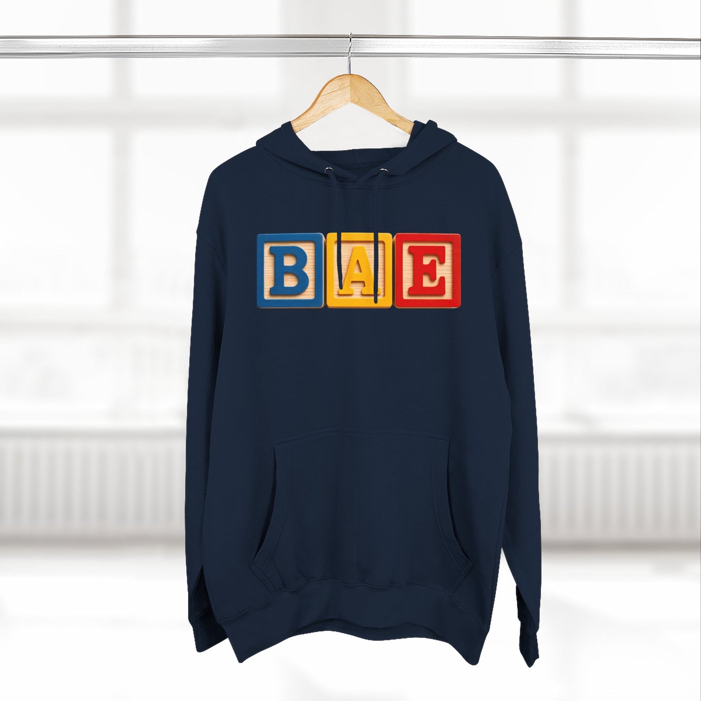 Blocked "BAE" Hoodie