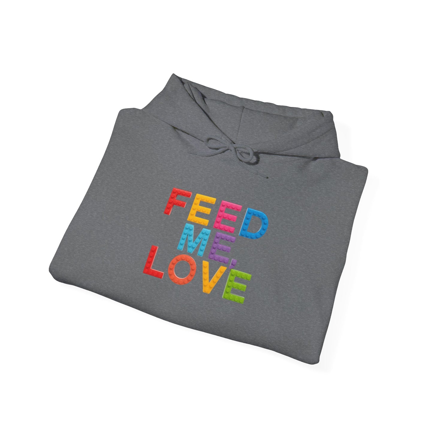 Blocked "Feed Me, Love" Hoodie