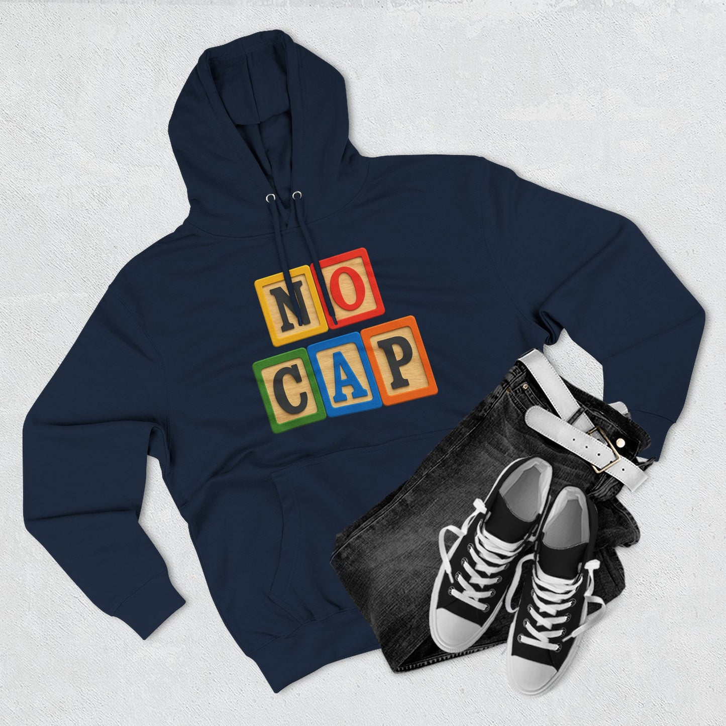 Blocked "No Cap" Hoodie