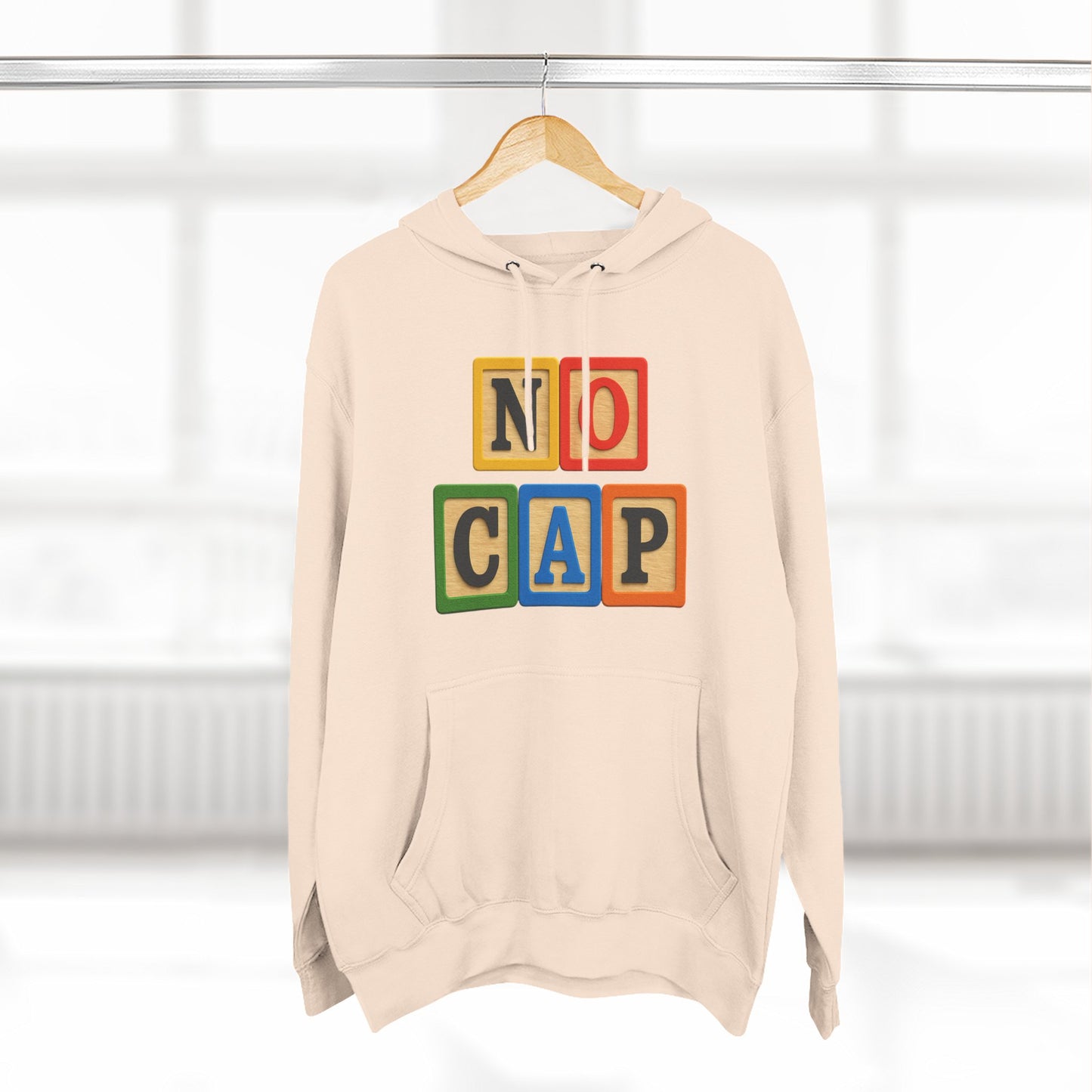 Blocked "No Cap" Hoodie