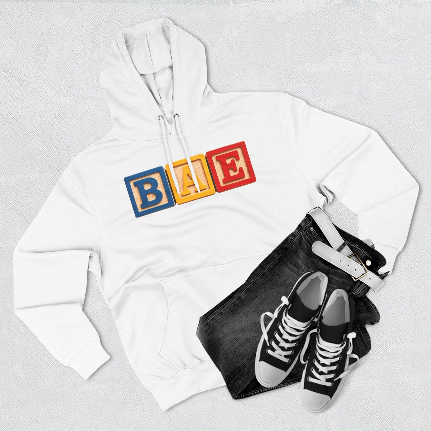 Blocked "BAE" Hoodie