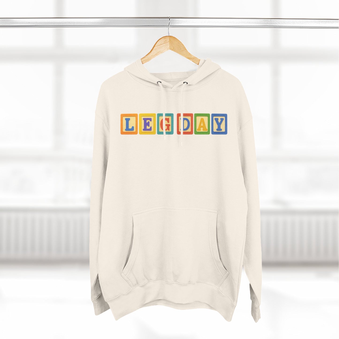 Blocked "Leg Day" Hoodie