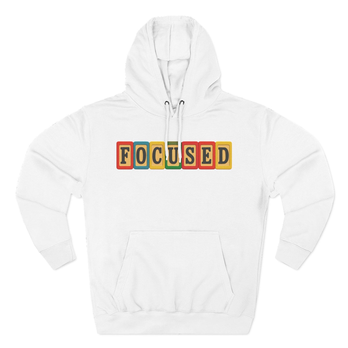Blocked "Focused" Hoodie
