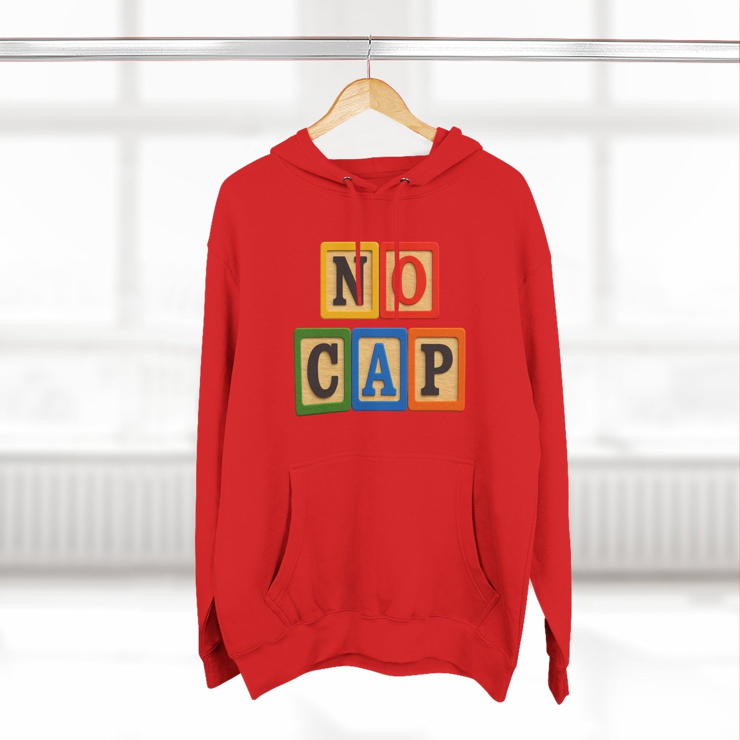 Blocked "No Cap" Hoodie