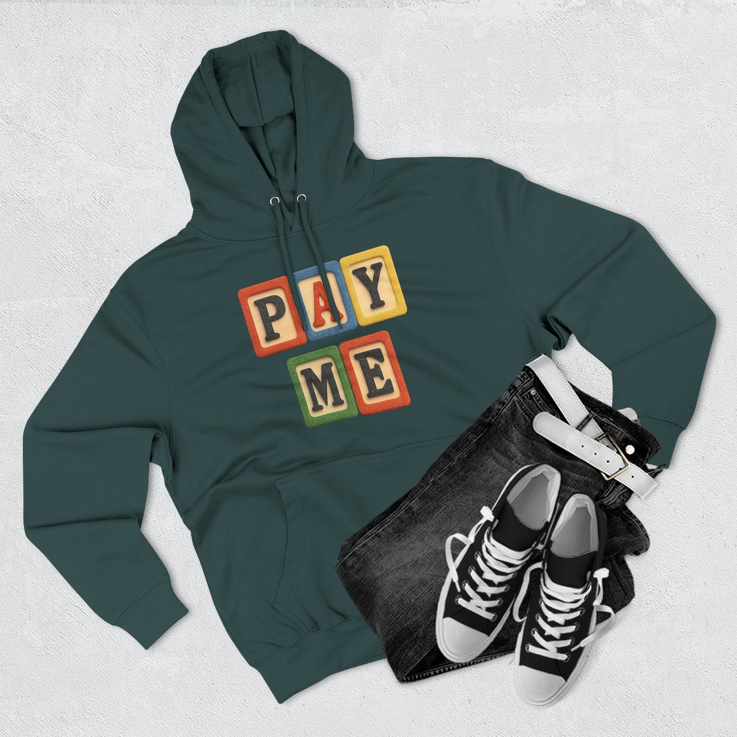 Blocked "Pay Me" Hoodie