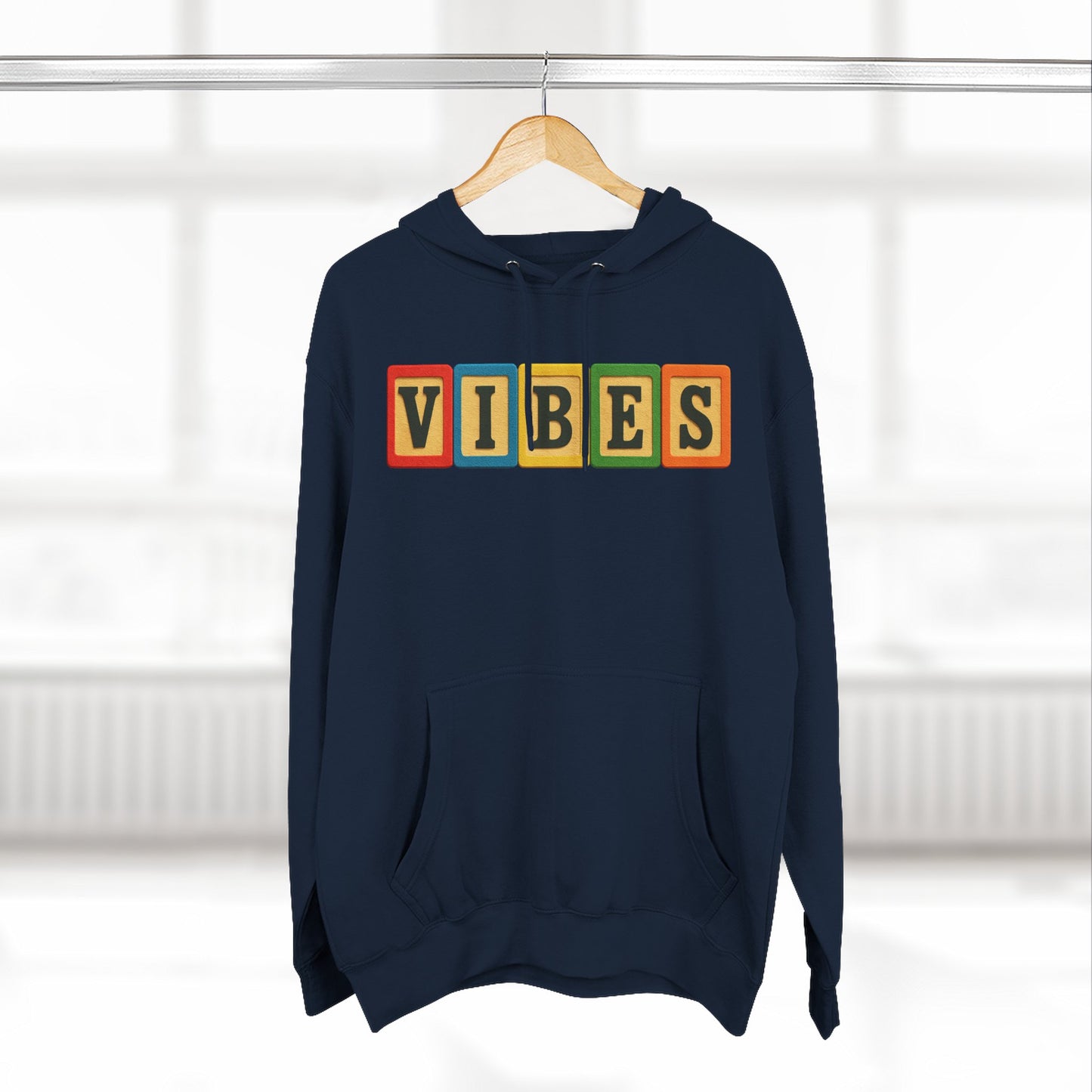 Blocked "VIBES" Hoodie