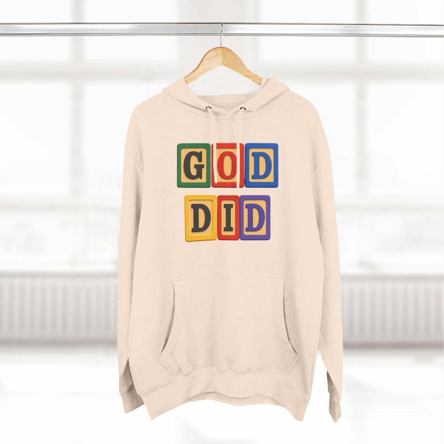 Blocked "God Did" Hoodie