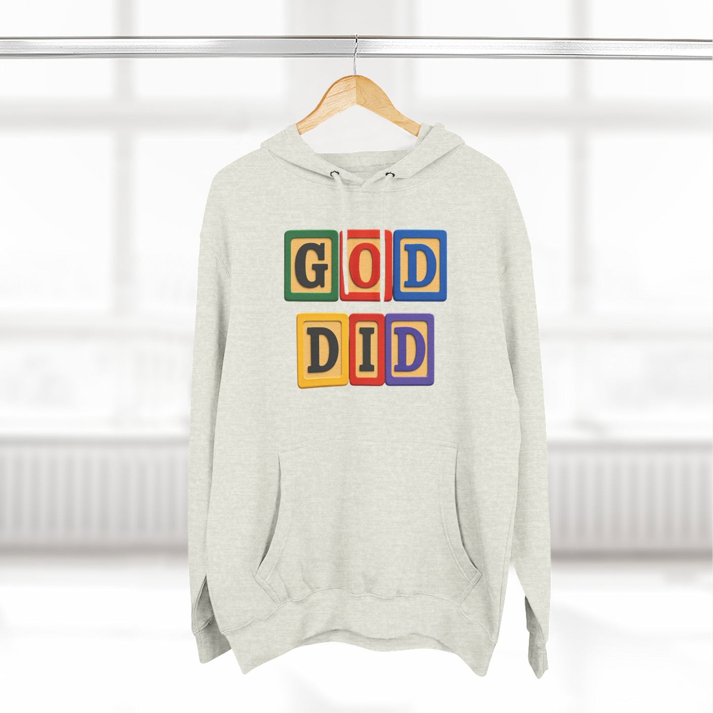 Blocked "God Did" Hoodie