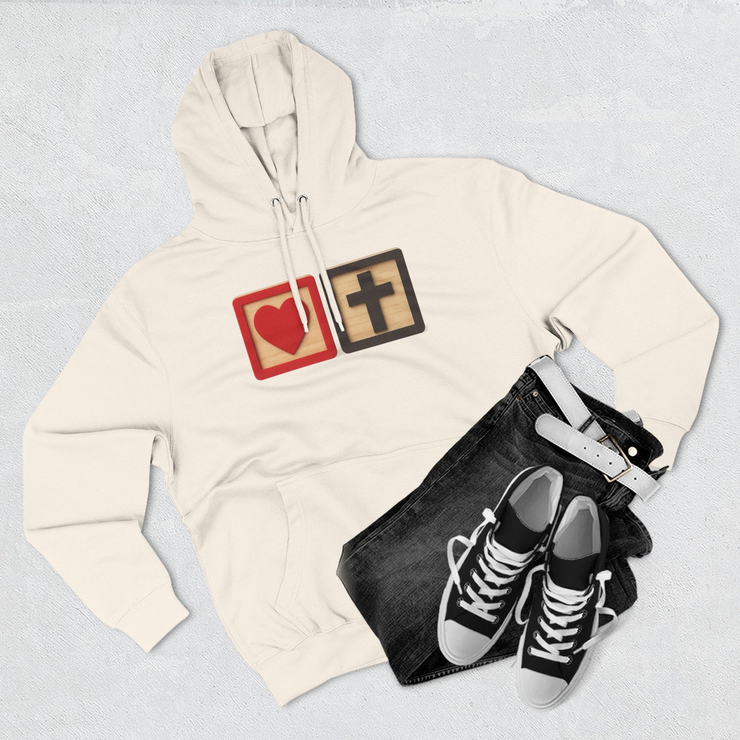 Blocked "Love Christ" Hoodie