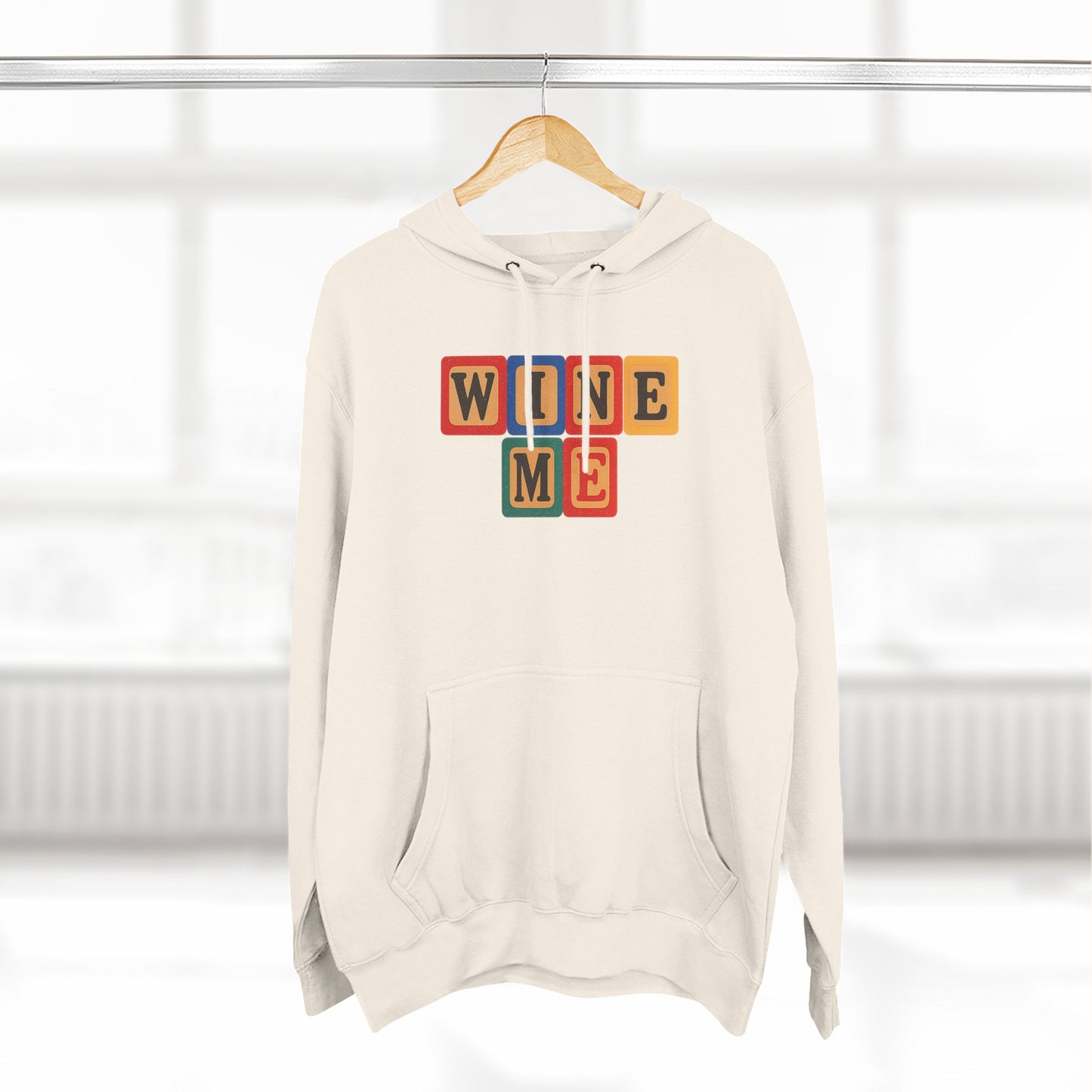 Blocked "Wine Me" Hoodie