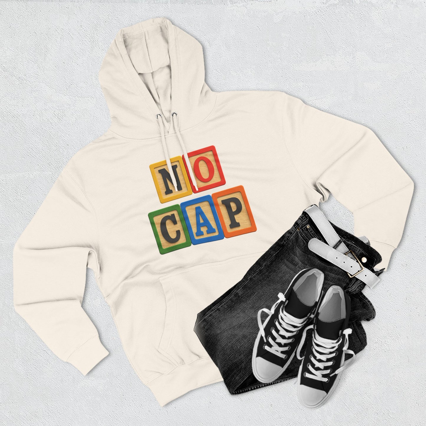 Blocked "No Cap" Hoodie