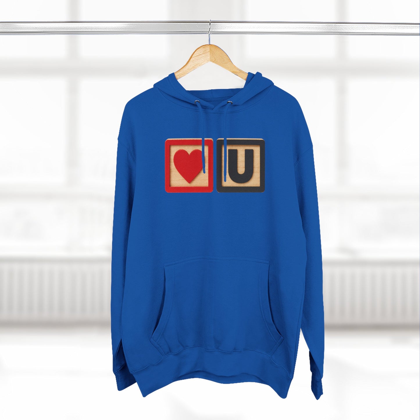 Blocked "Love You" Hoodie