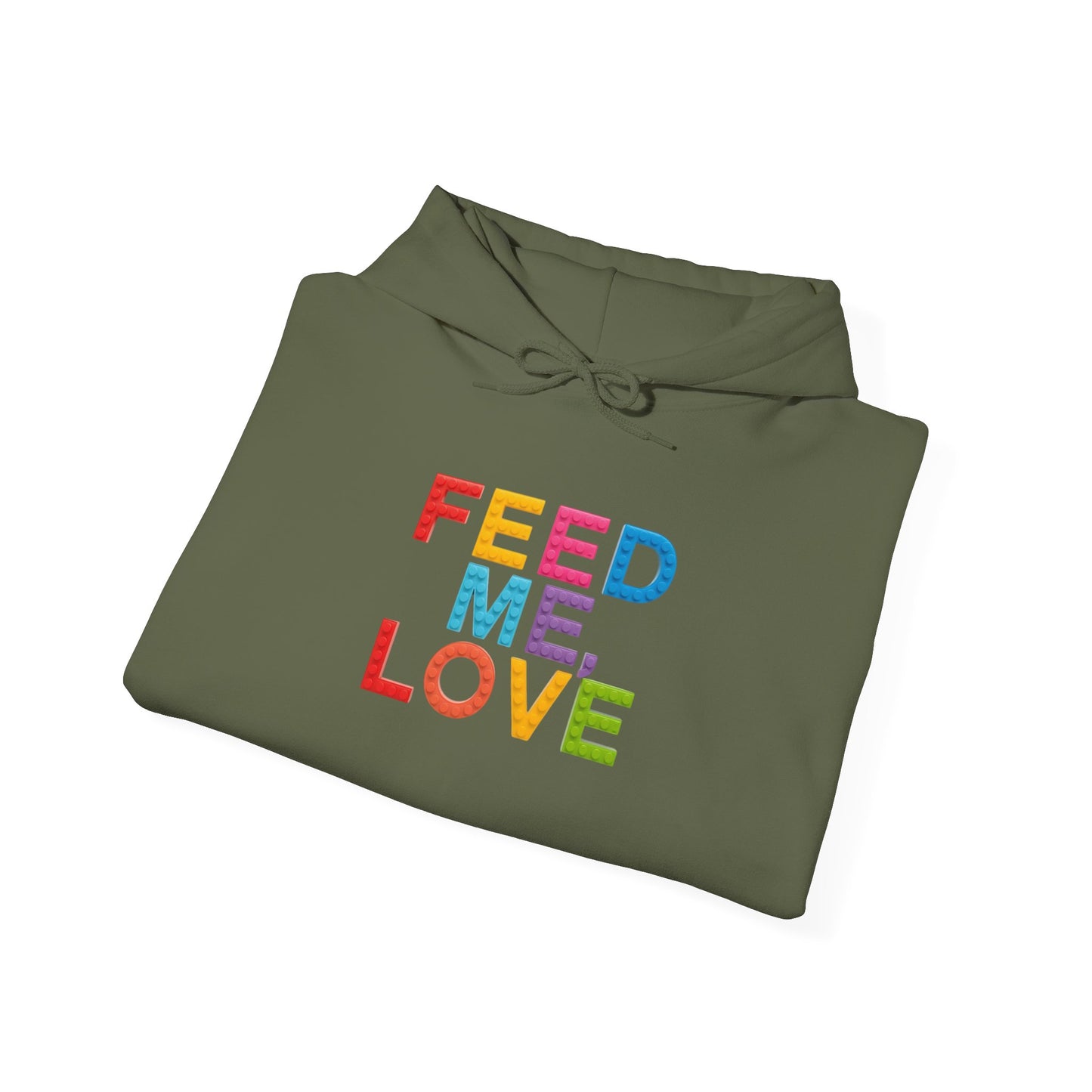 Blocked "Feed Me, Love" Hoodie