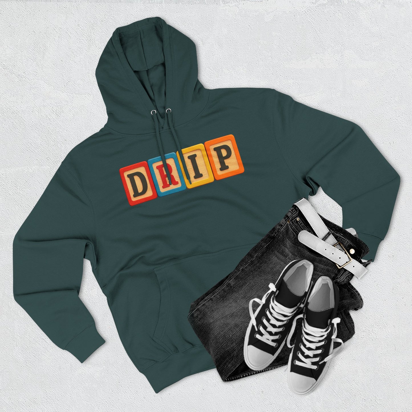 Blocked "DRIP" Hoodie