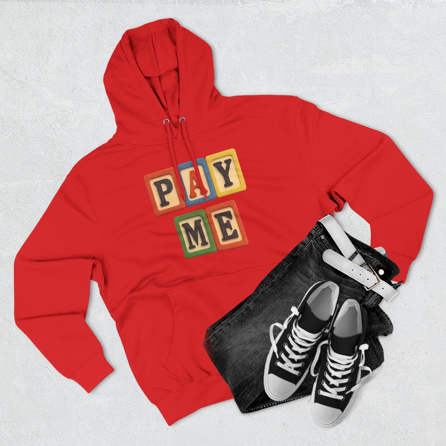 Blocked "Pay Me" Hoodie