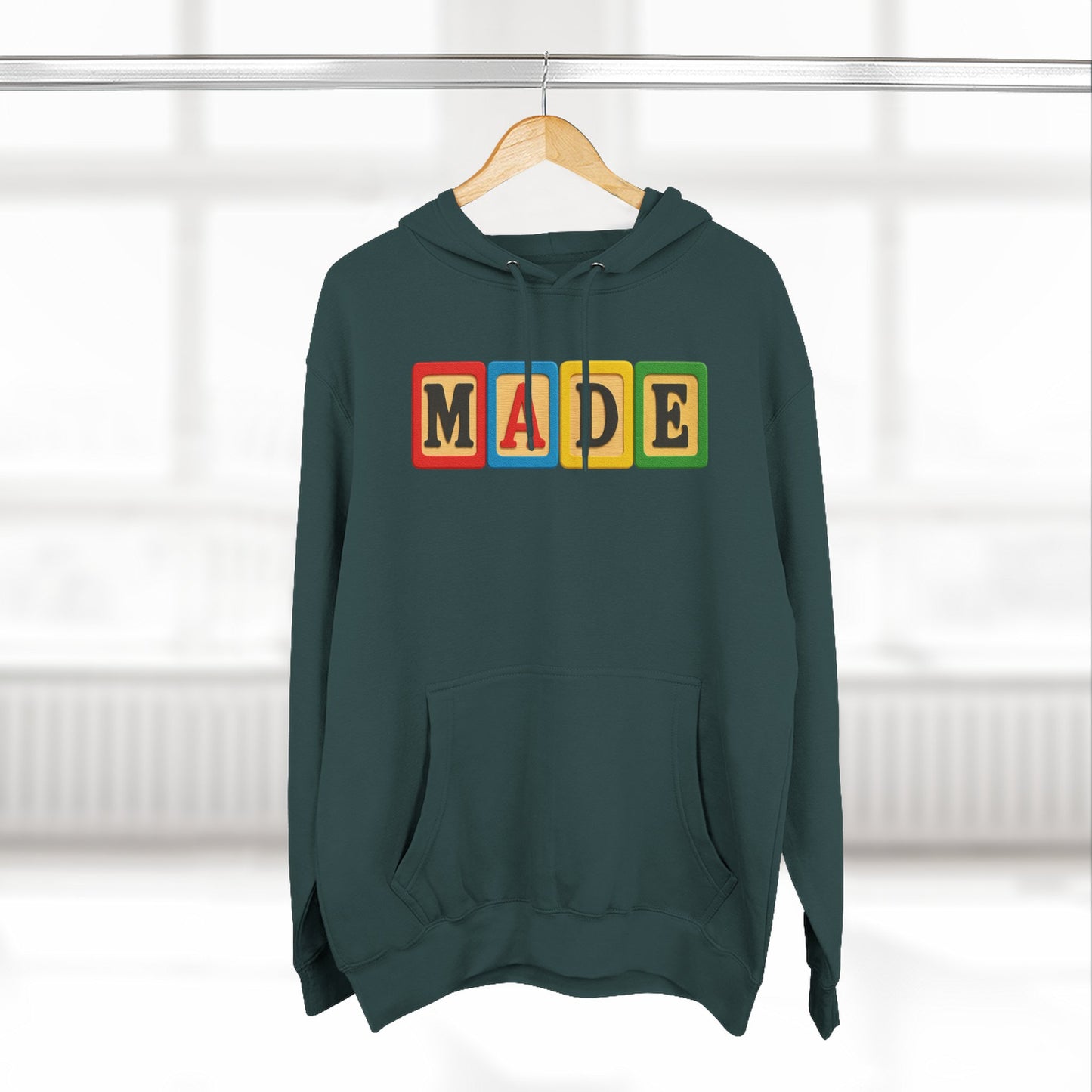 Blocked "Made" Hoodie