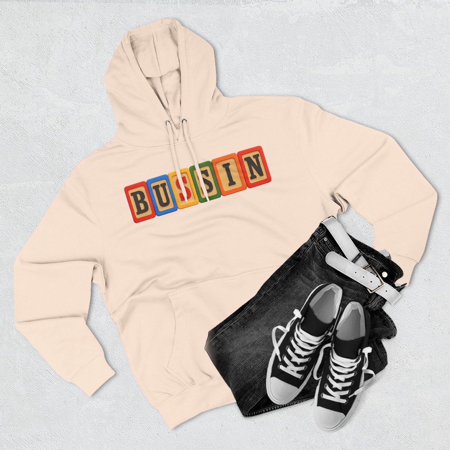Blocked "Bussin" Hoodie