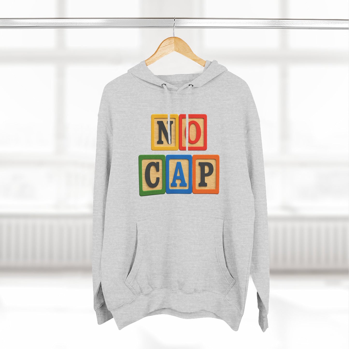 Blocked "No Cap" Hoodie