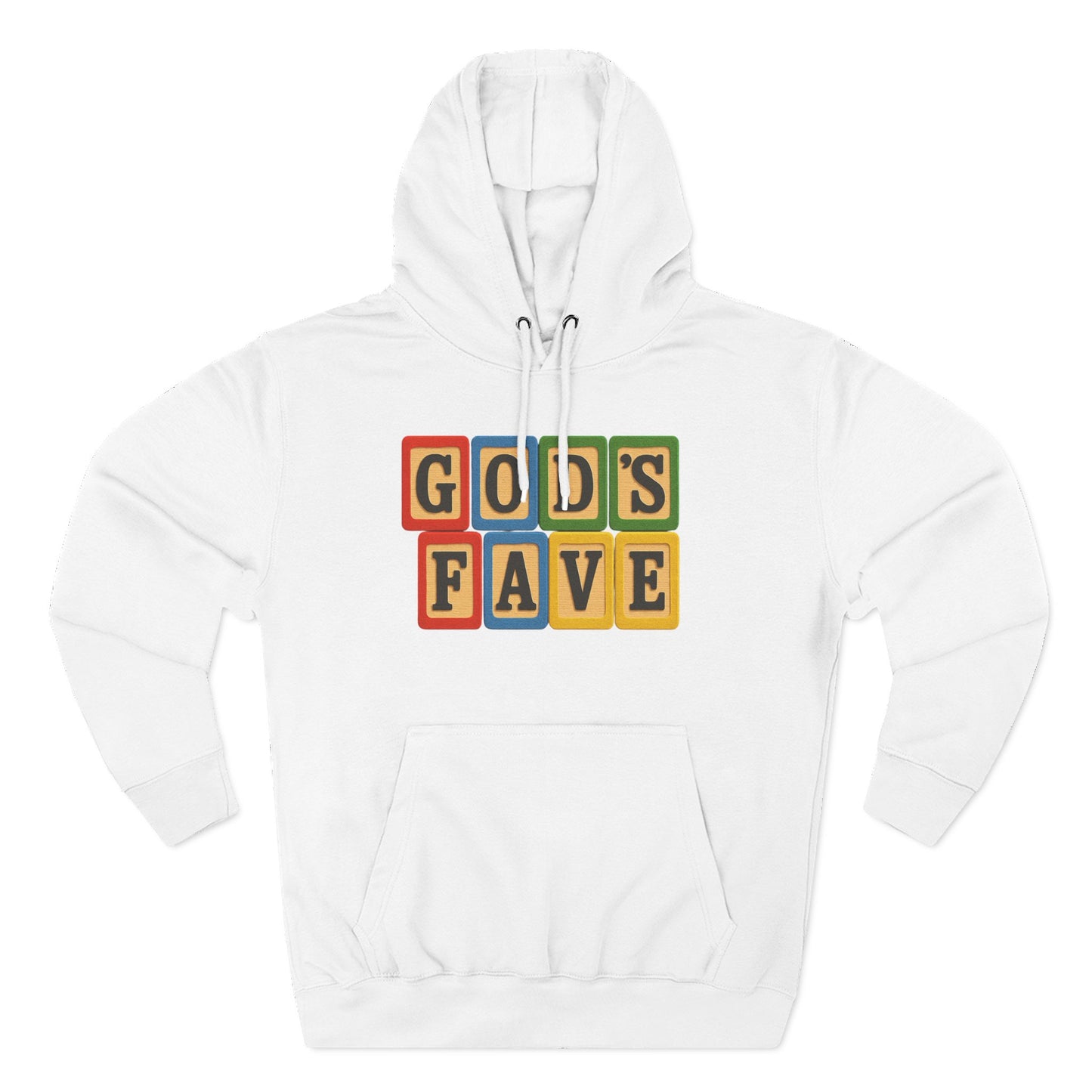 Blocked "God's Fave" Hoodie