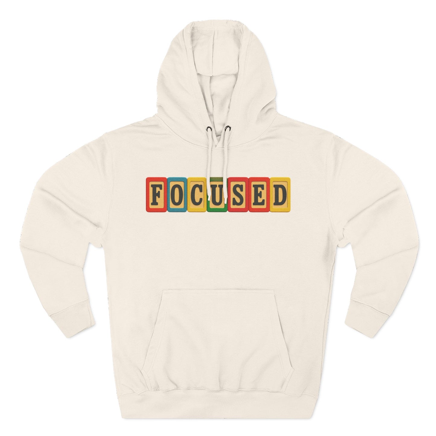 Blocked "Focused" Hoodie