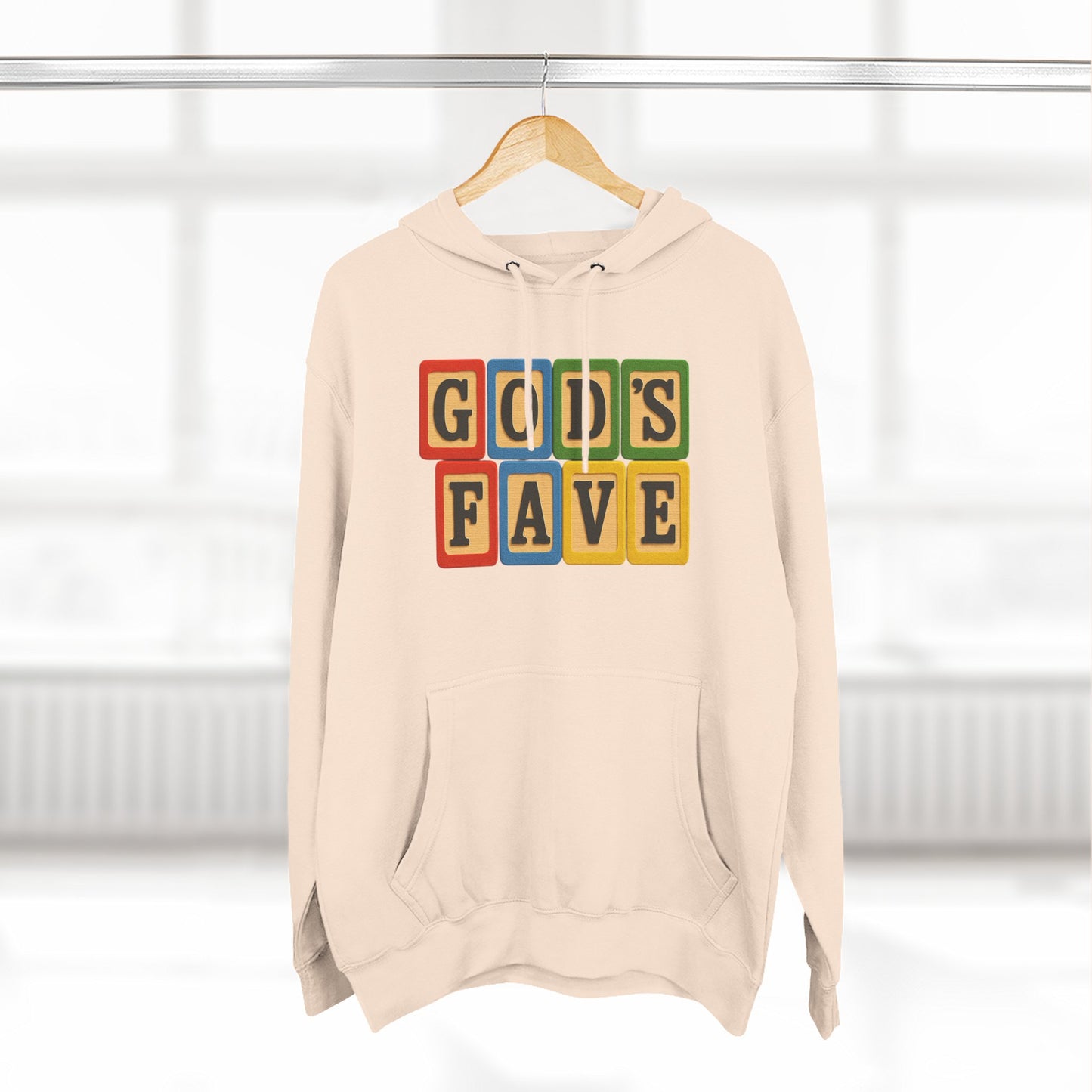 Blocked "God's Fave" Hoodie
