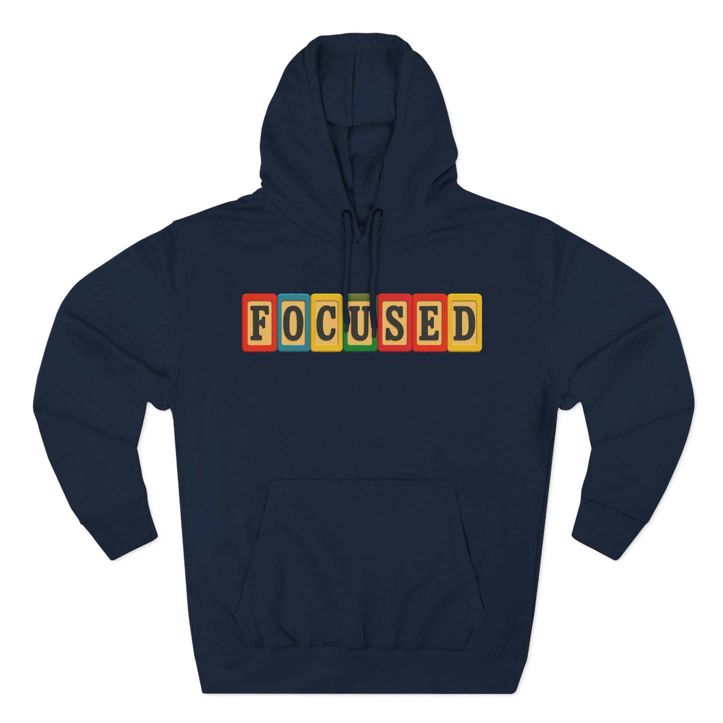 Blocked "Focused" Hoodie