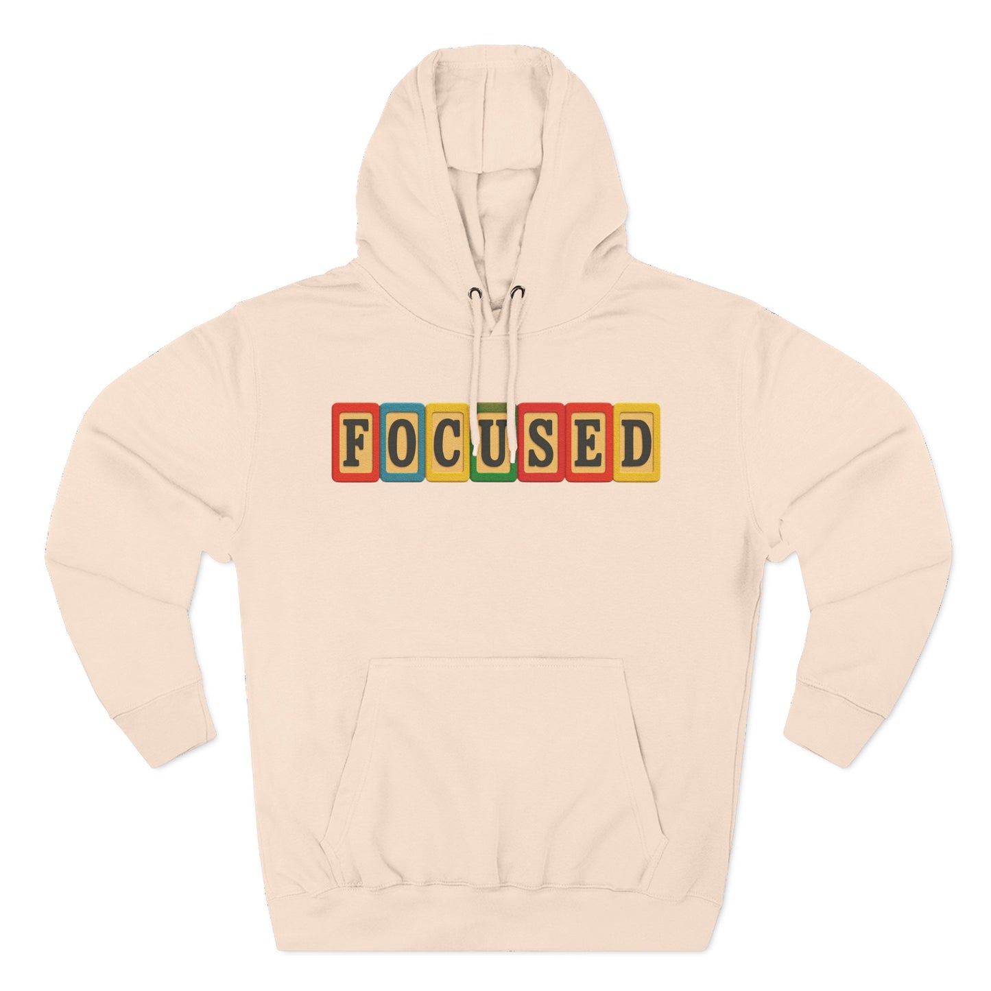 Blocked "Focused" Hoodie