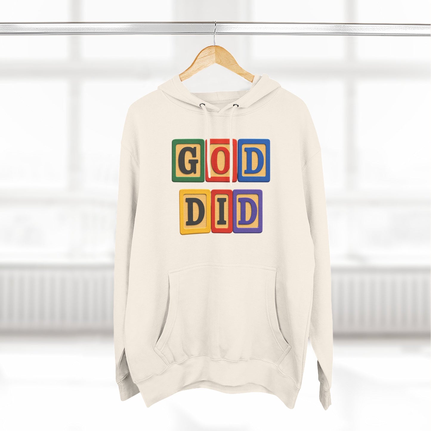 Blocked "God Did" Hoodie