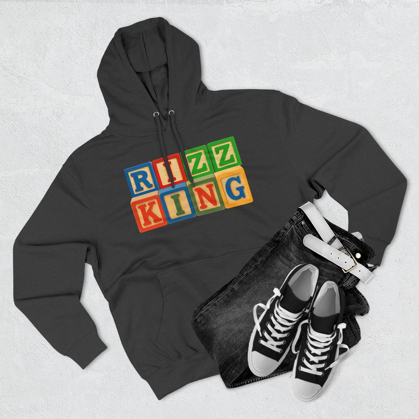 Blocked "Rizz King" Hoodie