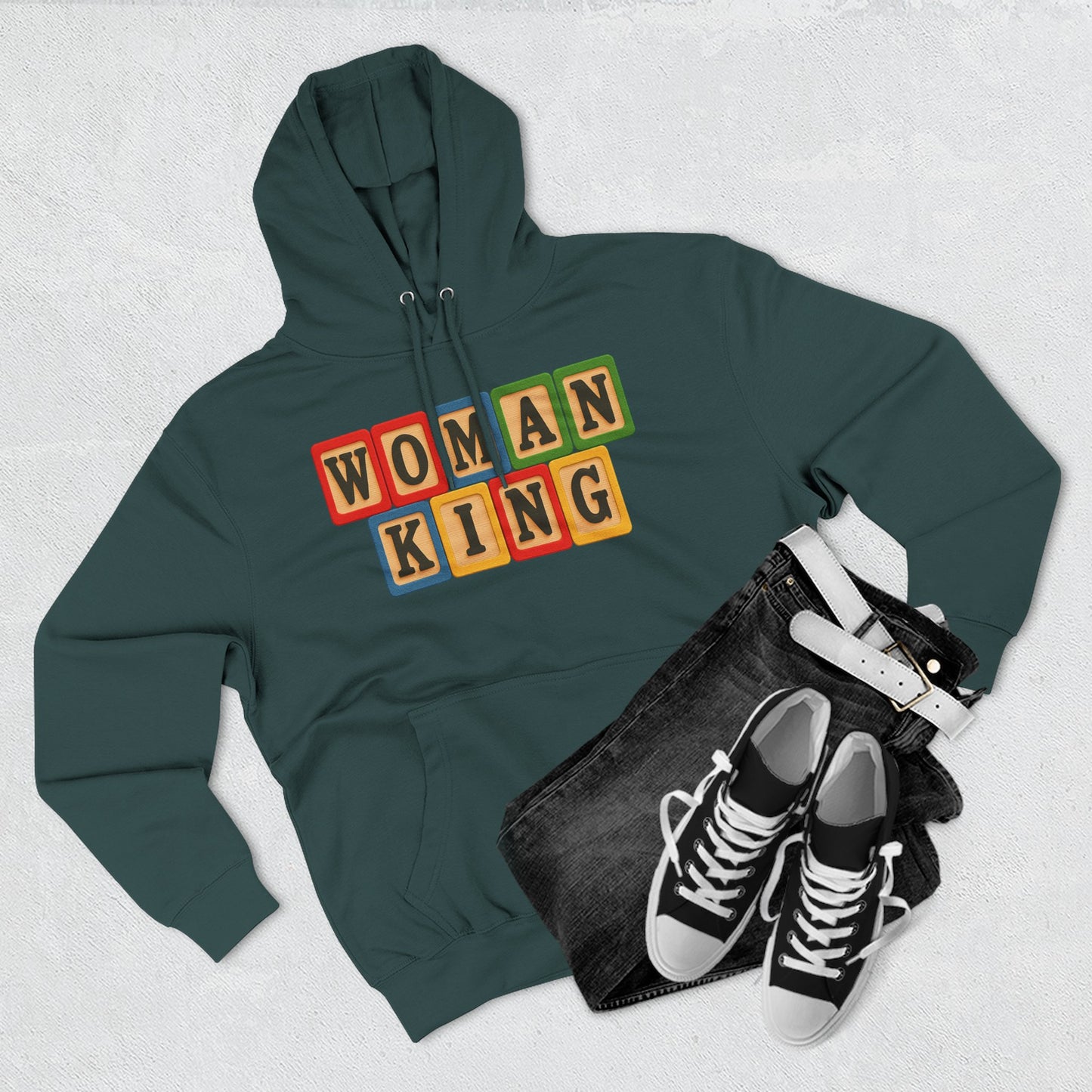 Blocked "Woman King" Hoodie