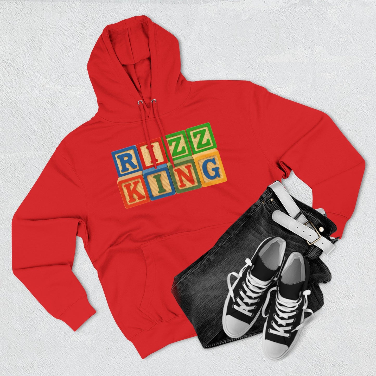 Blocked "Rizz King" Hoodie