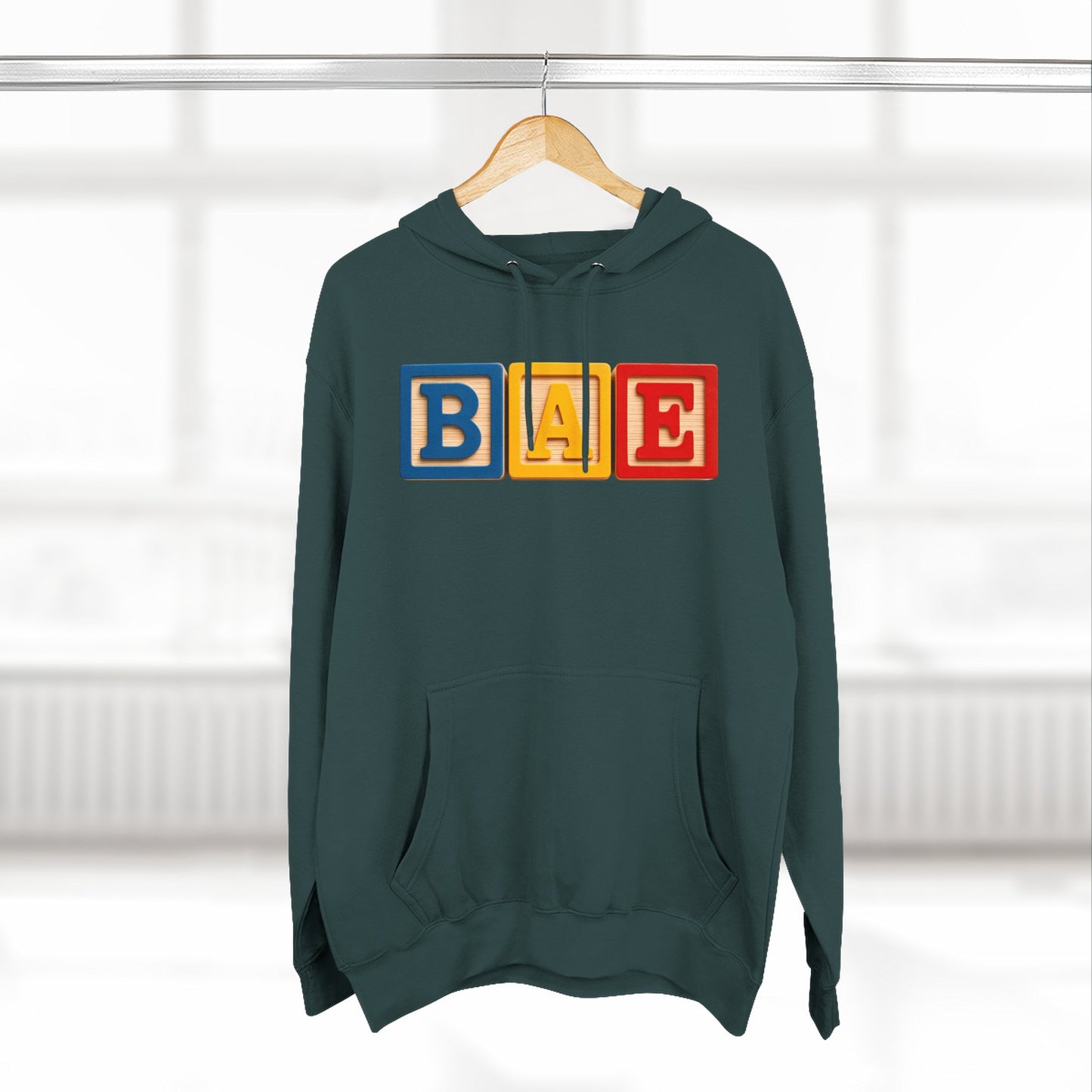 Blocked "BAE" Hoodie