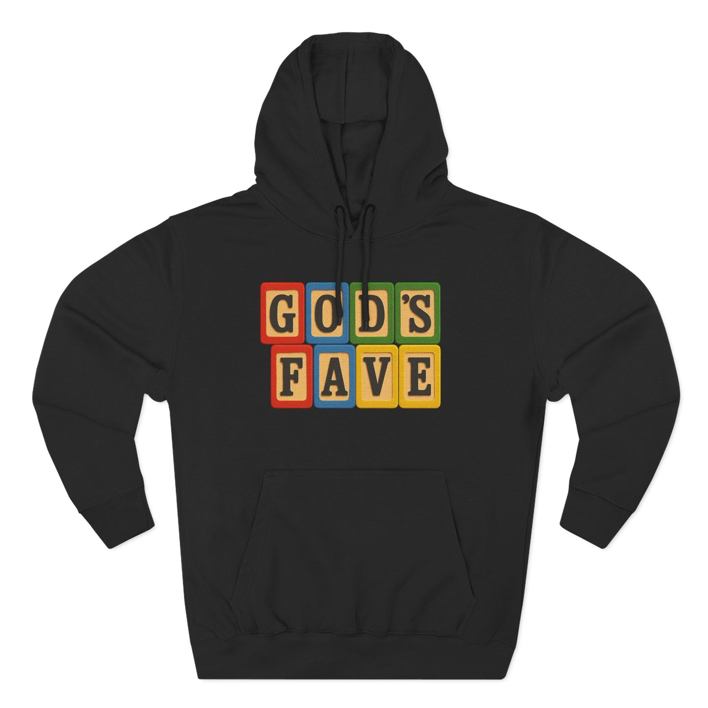 Blocked "God's Fave" Hoodie