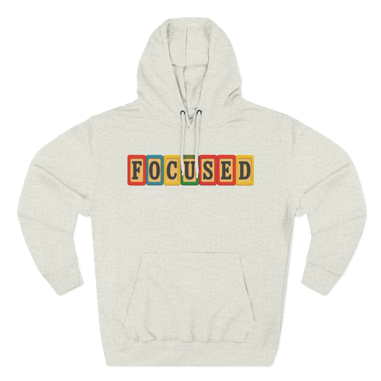 Blocked "Focused" Hoodie