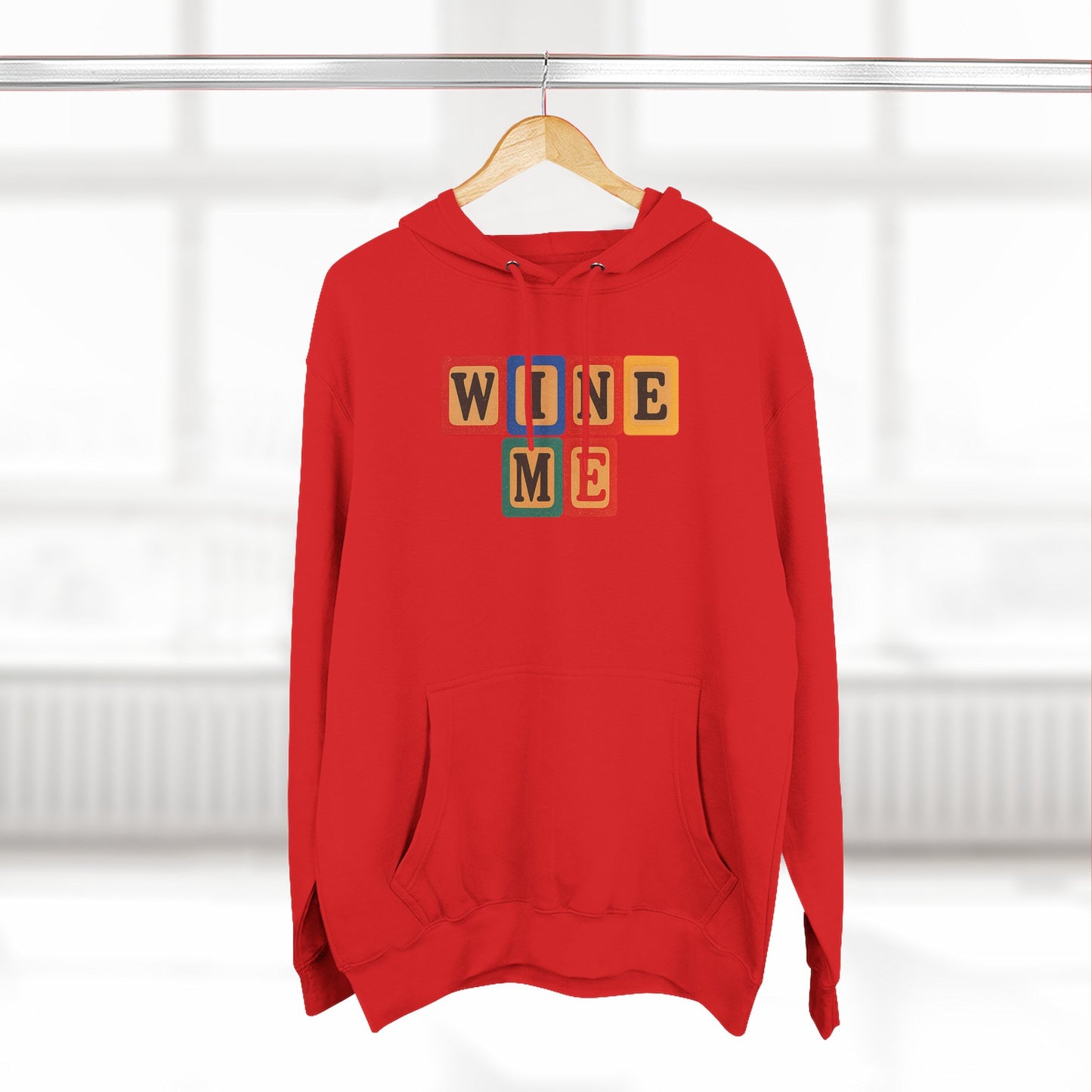 Blocked "Wine Me" Hoodie