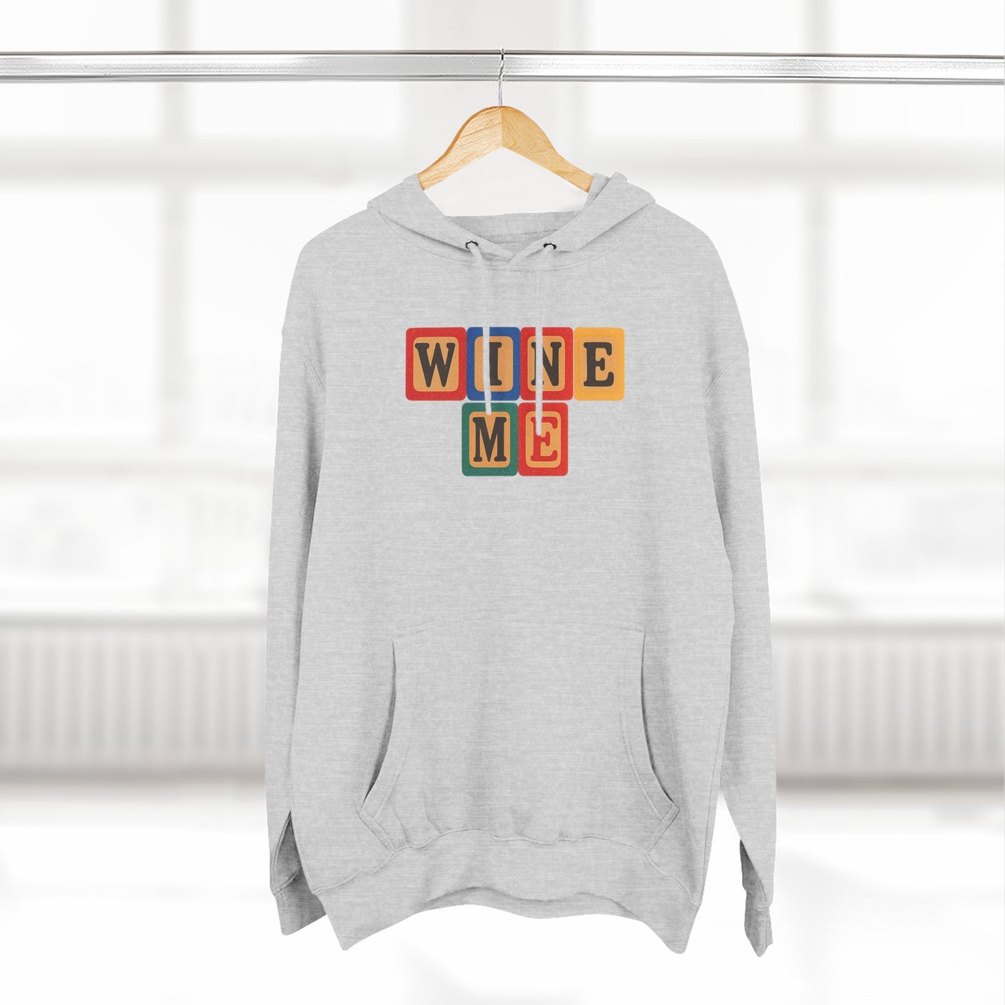 Blocked "Wine Me" Hoodie
