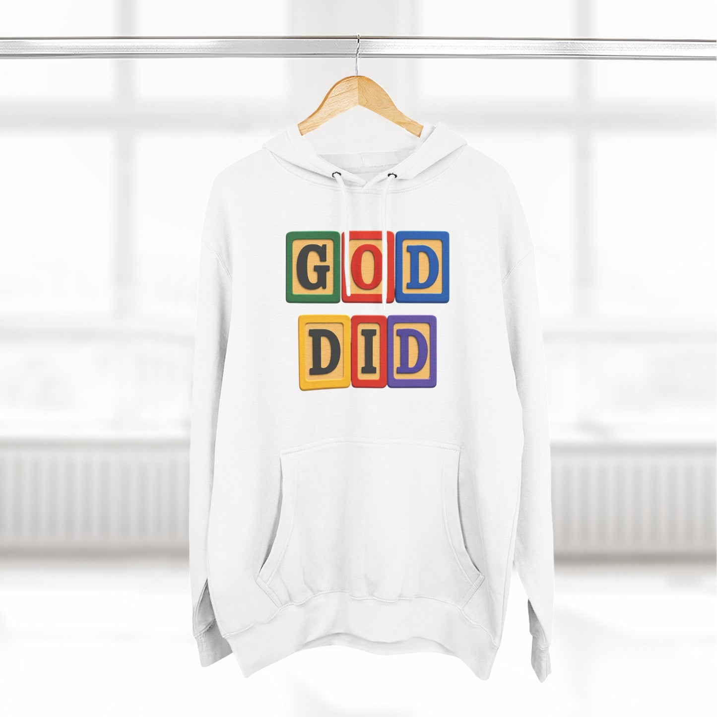 Blocked "God Did" Hoodie