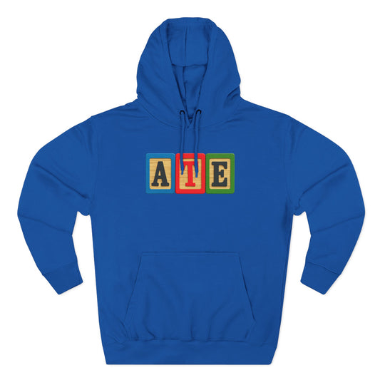 Blocked "ATE" Hoodie