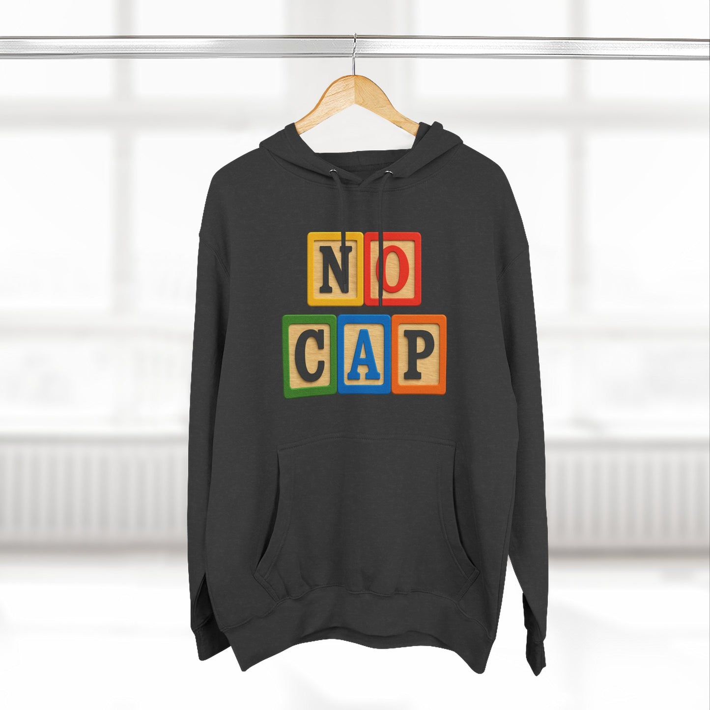 Blocked "No Cap" Hoodie