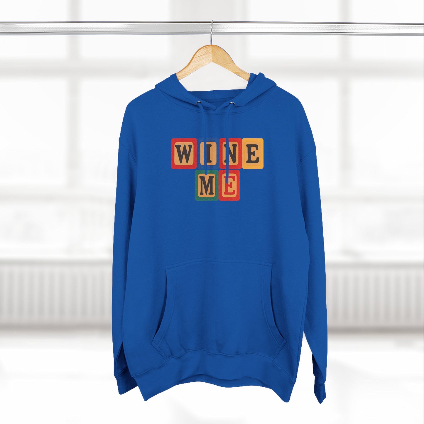 Blocked "Wine Me" Hoodie