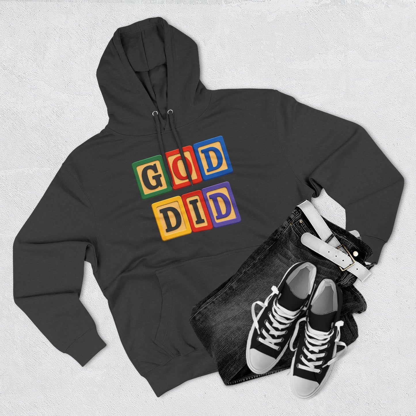 Blocked "God Did" Hoodie