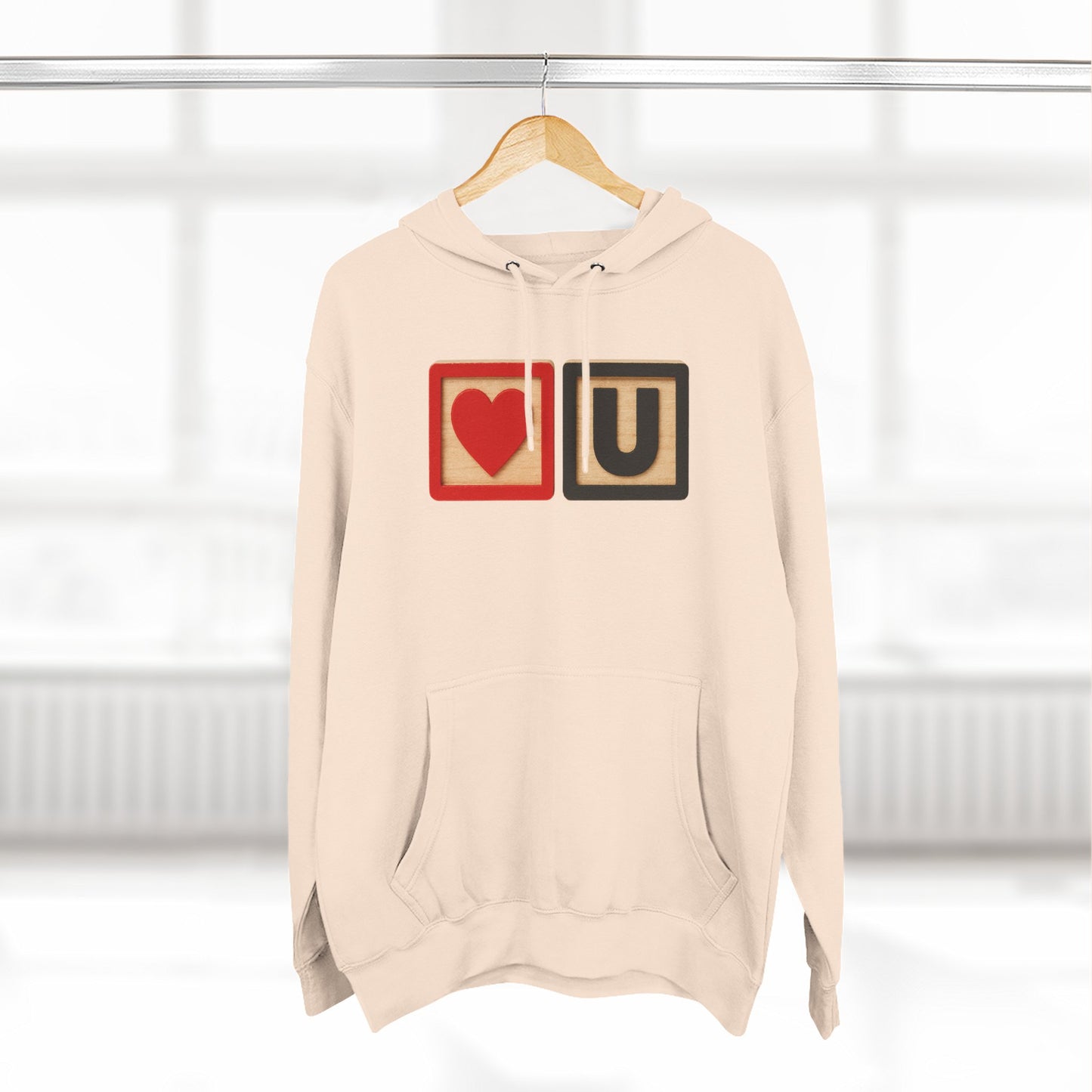 Blocked "Love You" Hoodie