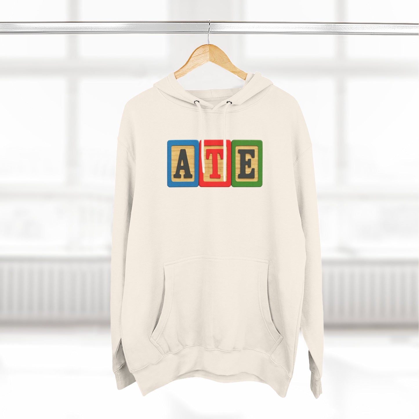 Blocked "ATE" Hoodie