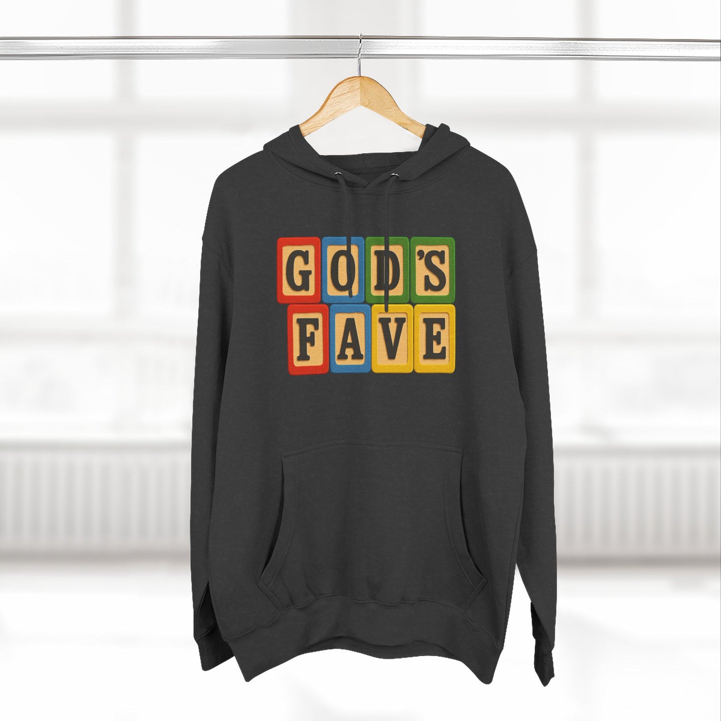 Blocked "God's Fave" Hoodie