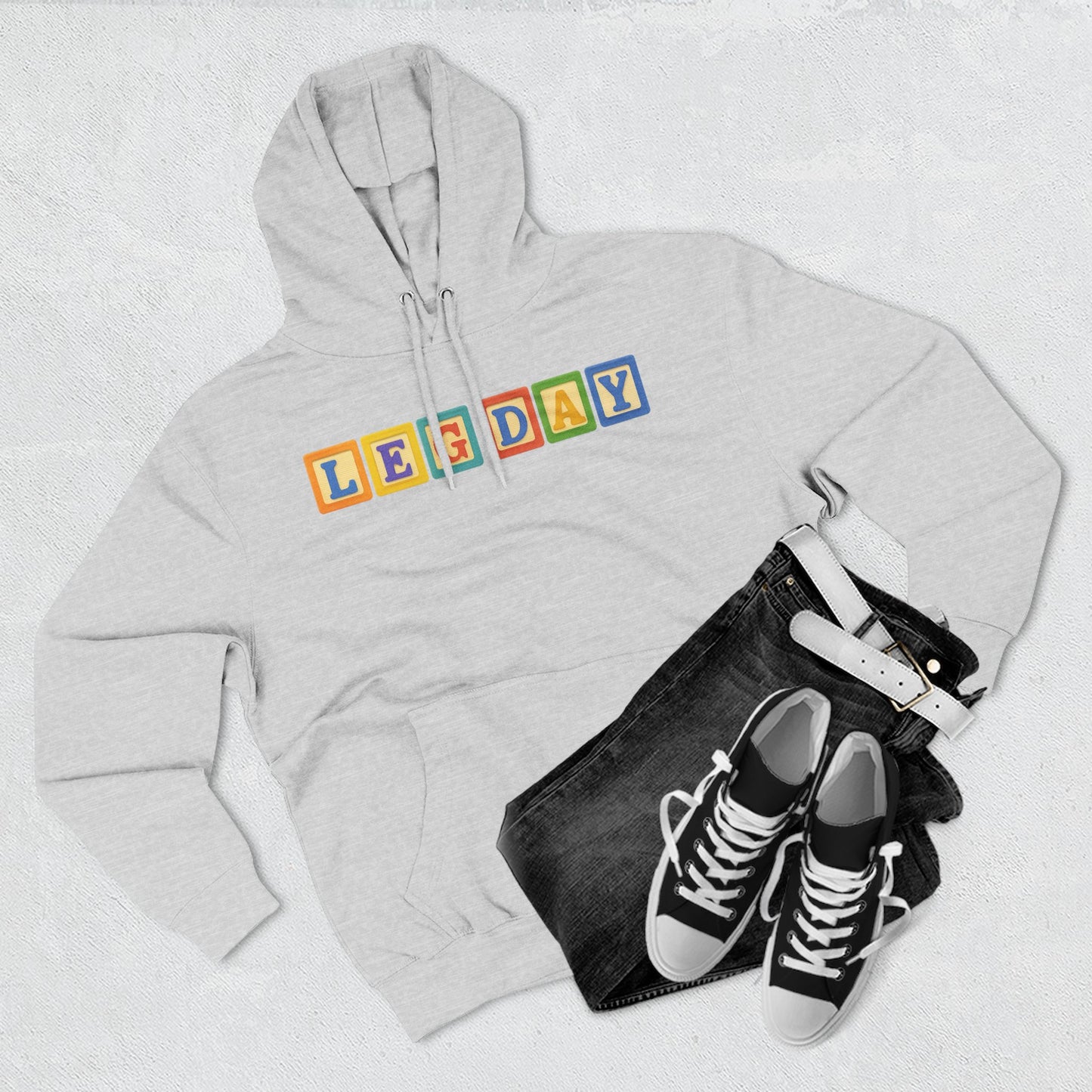 Blocked "Leg Day" Hoodie