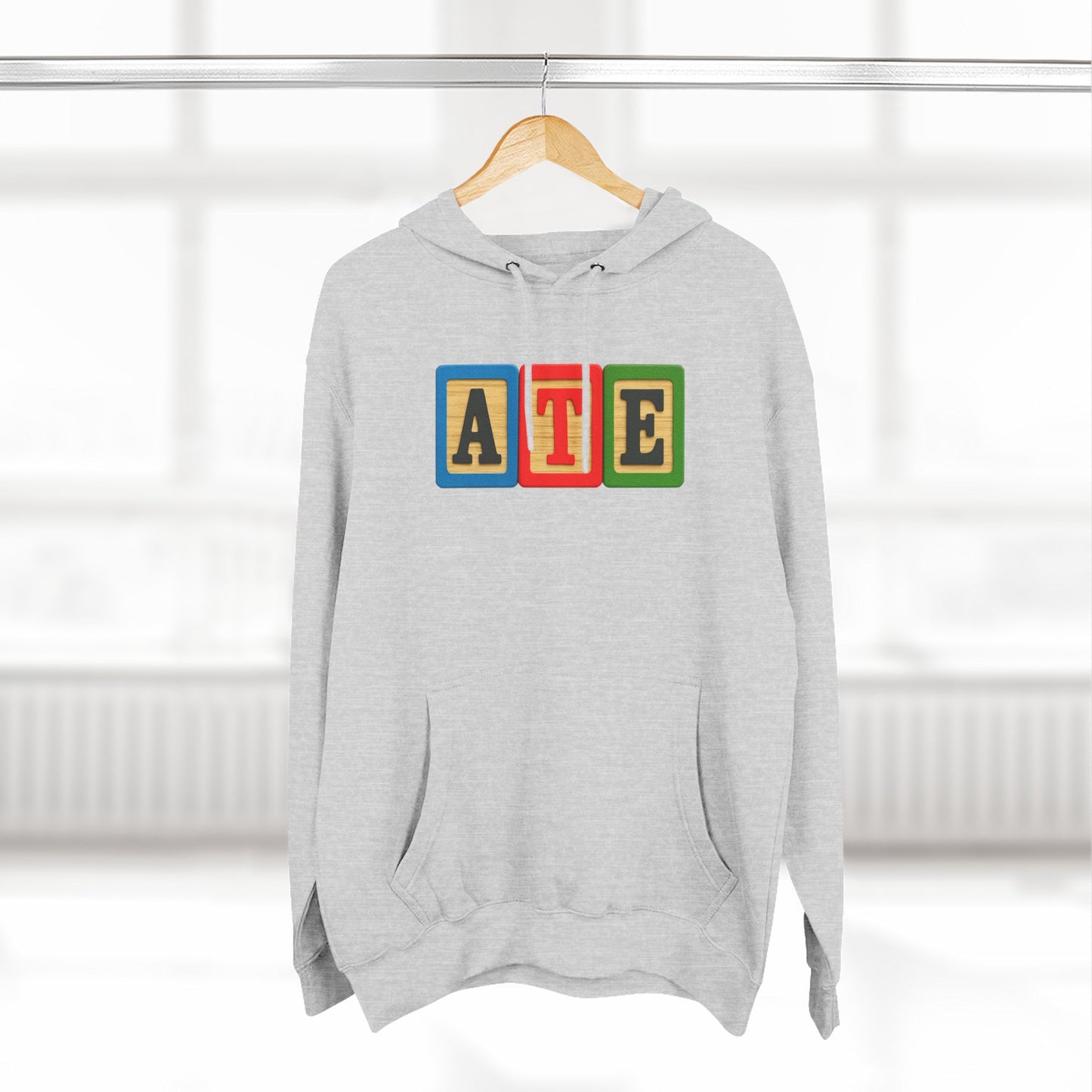 Blocked "ATE" Hoodie