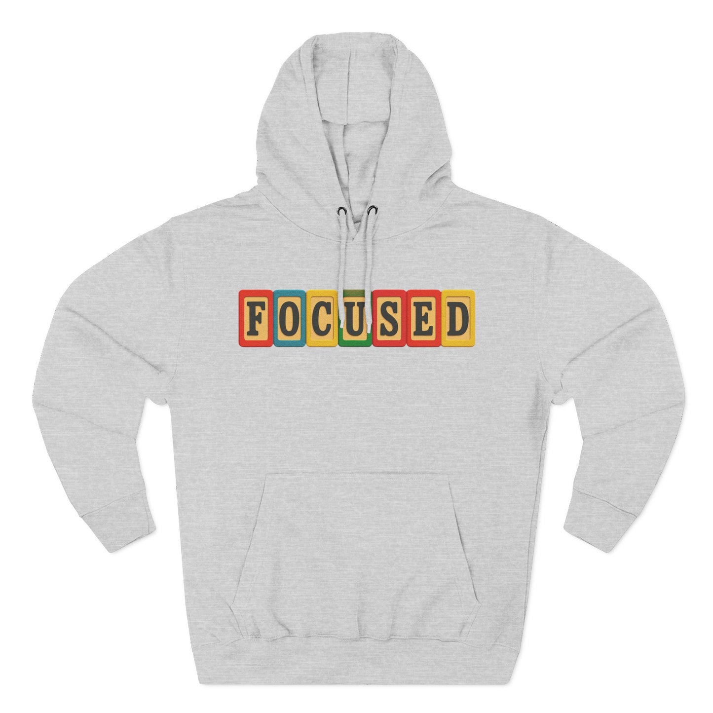 Blocked "Focused" Hoodie